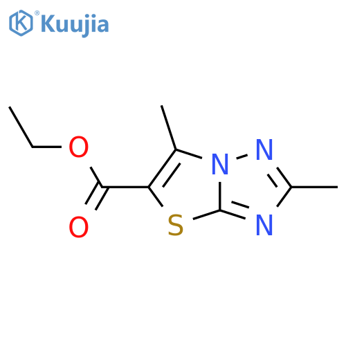 ethyl 2,6-dimethyl-1,2,4triazolo3,2-b1,3thiazole-5-carboxylate structure