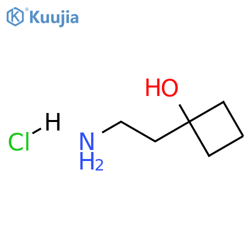 1-(2-aminoethyl)cyclobutan-1-ol hydrochloride structure