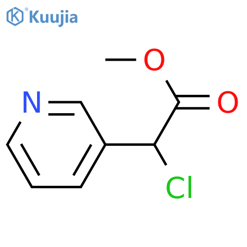 methyl 2-chloro-2-(pyridin-3-yl)acetate hydrochloride structure