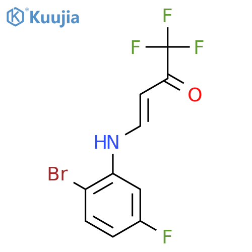 3-Buten-2-one, 4-[(2-bromo-5-fluorophenyl)amino]-1,1,1-trifluoro- structure