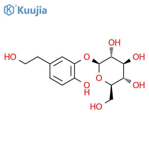 b-D-Glucopyranoside,2-hydroxy-5-(2-hydroxyethyl)phenyl structure