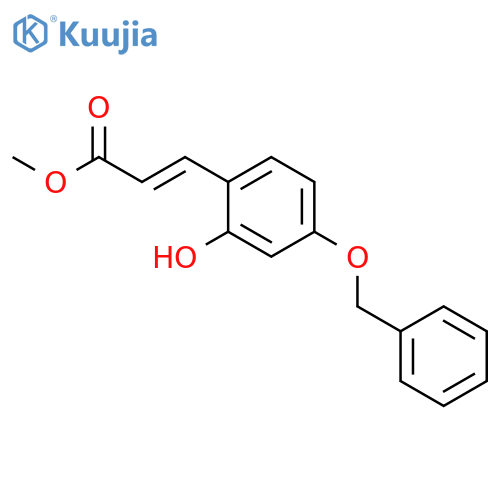 Methyl 3-[4-(benzyloxy)-2-hydroxyphenyl]prop-2-enoate structure