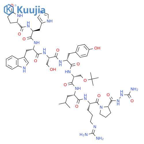 (D-TYR5,D-SER(TBU)6,AZAGLY10)-LHRH structure