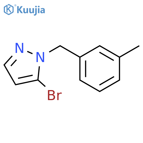 5-Bromo-1-(3-methyl-benzyl)-1H-pyrazole structure