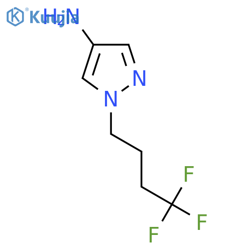 1-(4,4,4-trifluorobutyl)-1H-pyrazol-4-amine structure
