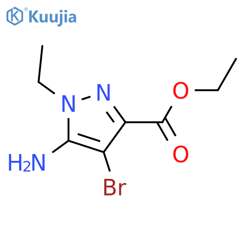 Ethyl 5-amino-4-bromo-1-ethyl-pyrazole-3-carboxylate structure