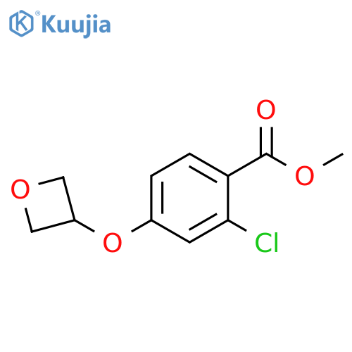 Methyl 2-chloro-4-(oxetan-3-yloxy)benzoate structure