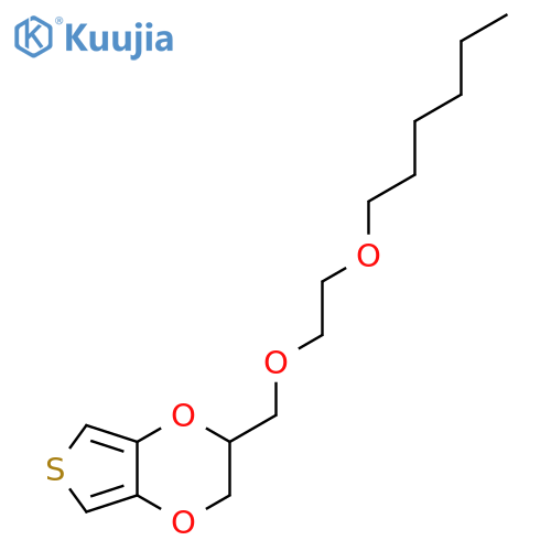 Thieno[3,4-b]-1,4-dioxin, 2-[[2-(hexyloxy)ethoxy]methyl]-2,3-dihydro- structure