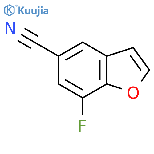 7-Fluoro-1-benzofuran-5-carbonitrile structure