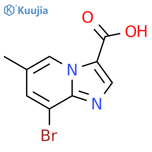 8-Bromo-6-methyl-imidazo[1,2-a]pyridine-3-carboxylic acid structure