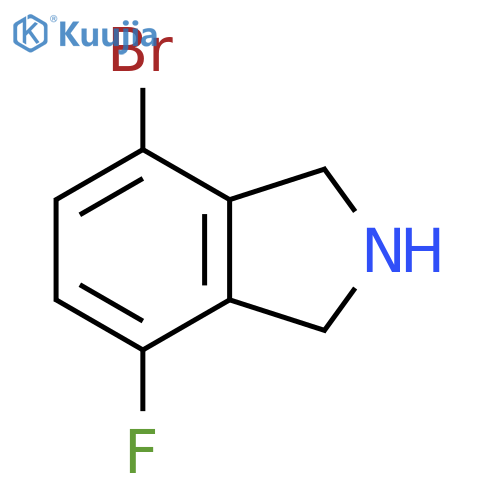 4-bromo-7-fluoro-2,3-dihydro-1H-isoindole structure