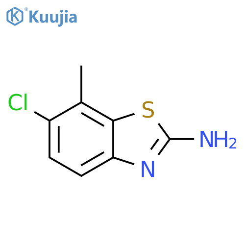 6-chloro-7-methyl-1,3-benzothiazol-2-amine structure