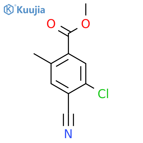 Methyl 5-chloro-4-cyano-2-methylbenzoate structure