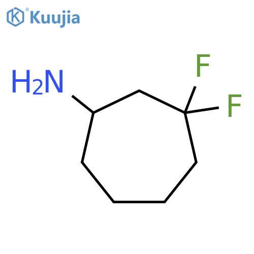 3,3-difluorocycloheptan-1-amine structure