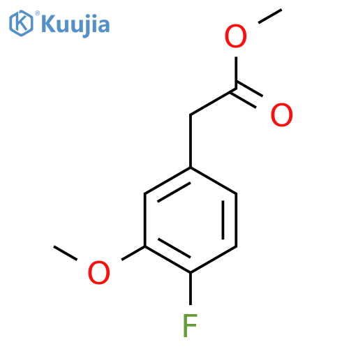 Methyl 4-fluoro-3-methoxyphenylacetate structure