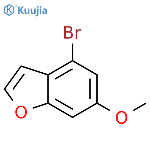 4-BROMO-6-METHOXY-1-BENZOFURAN structure