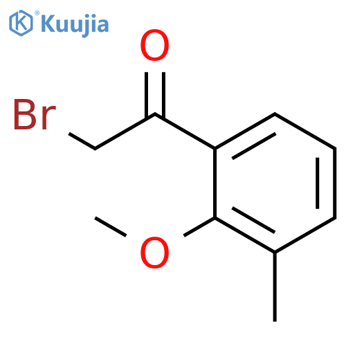 Ethanone, 2-bromo-1-(2-methoxy-3-methylphenyl)- structure