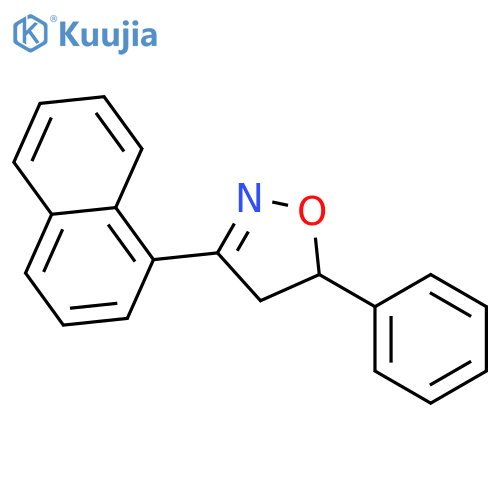Isoxazole, 4,5-dihydro-3-(1-naphthalenyl)-5-phenyl- structure