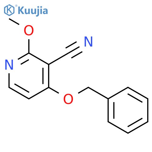 3-Cyano-2-methoxy-4-benzyloxy pyridine structure
