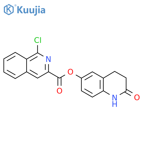 2-Oxo-1,2,3,4-tetrahydroquinolin-6-yl 1-chloroisoquinoline-3-carboxylate structure