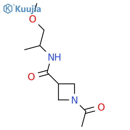 1-acetyl-N-(1-methoxypropan-2-yl)azetidine-3-carboxamide structure