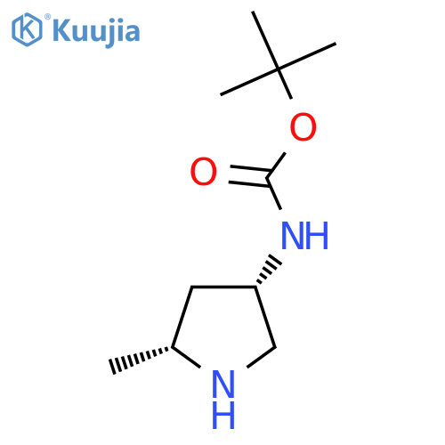 (3S,5R)-(5-Methyl-pyrrolidin-3-yl)-carbamic acid tert-butyl ester structure