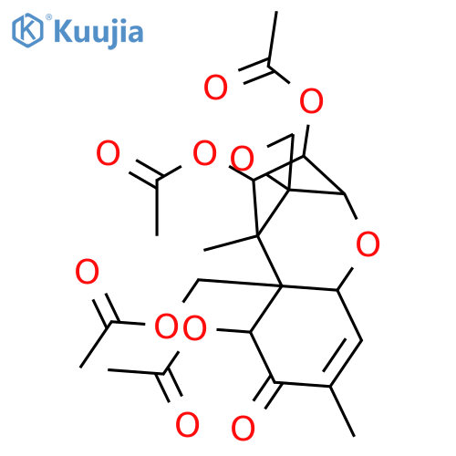 Trichothec-9-en-8-one,3,4,7,15-tetrakis(acetyloxy)-12,13-epoxy-, (3a,4b,7a)- (9CI) structure