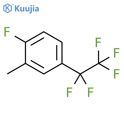 1-fluoro-2-methyl-4-(pentafluoroethyl)benzene structure