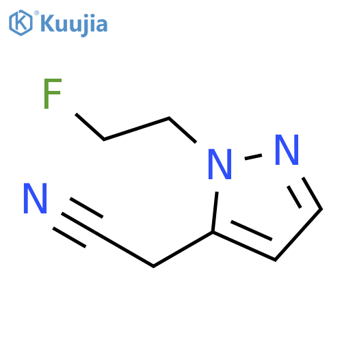 2-1-(2-fluoroethyl)-1H-pyrazol-5-ylacetonitrile structure