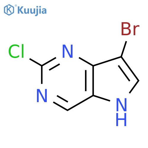 7-Bromo-2-chloro-5H-pyrrolo[3,2-d]pyrimidine structure
