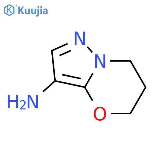 6,7-dihydro-5H-pyrazolo[5,1-b][1,3]oxazin-3-amine structure