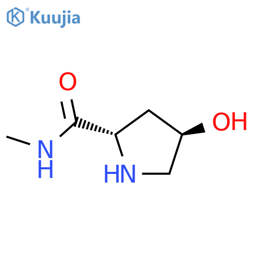 (2S,4R)-4-hydroxy-N-methylpyrrolidine-2-carboxamide structure