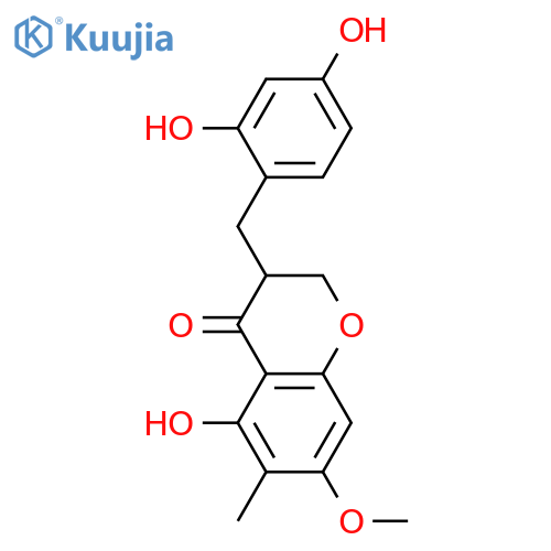 2',4',5,7-Tetrahydroxy-6-methylhomoisoflavanone; (R)-form, 7-Me ether structure
