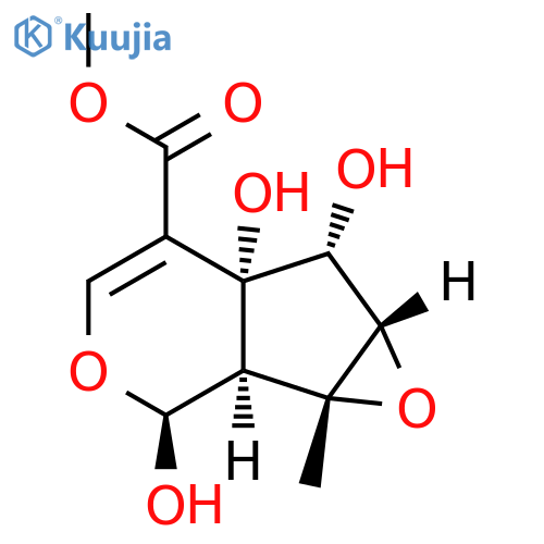 Oxireno[4,5]cyclopenta[1,2-c]pyran-5-carboxylicacid, 1a,1b,2,5a,6,6a-hexahydro-2,5a,6-trihydroxy-1a-methyl-, methyl ester,(1aR,1bS,2S,5aR,6R,6aS)- (9CI) structure