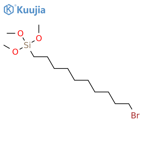 (10-Bromodecyl)(trimethoxy)silane structure