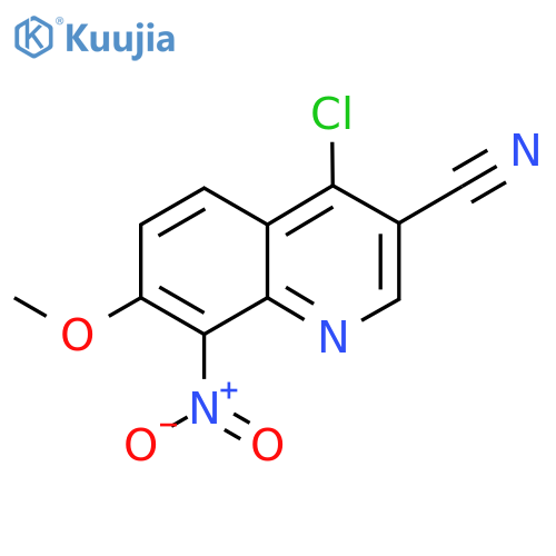 4-Chloro-7-methoxy-8-nitroquinoline-3-carbonitrile structure