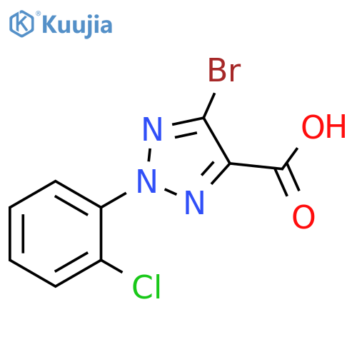 5-Bromo-2-(2-chloro-phenyl)-2H-[1,2,3]triazole-4-carboxylic acid structure