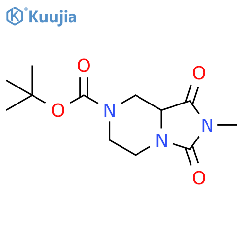 tert-Butyl 2-methyl-1,3-dioxohexahydroimidazo[1,5-a]pyrazine-7(1H)-carboxylate structure