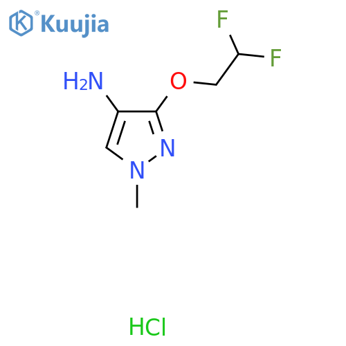 3-(2,2-Difluoroethoxy)-1-methyl-1H-pyrazol-4-amine hydrochloride structure