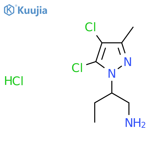 2-(4,5-Dichloro-3-methyl-1H-pyrazol-1-yl)butylamine structure