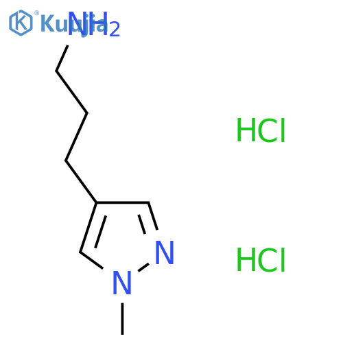 3-(1-methyl-1H-pyrazol-4-yl)propan-1-amine dihydrochloride structure