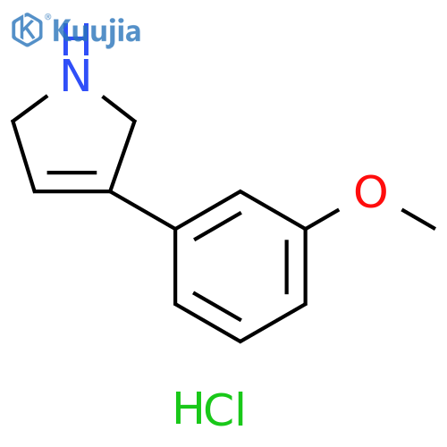 3-(3-methoxyphenyl)-2,5-dihydro-1H-pyrrole hydrochloride structure
