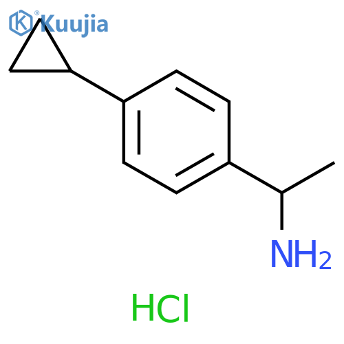 1-(4-Cyclopropylphenyl)ethan-1-amine hydrochloride structure