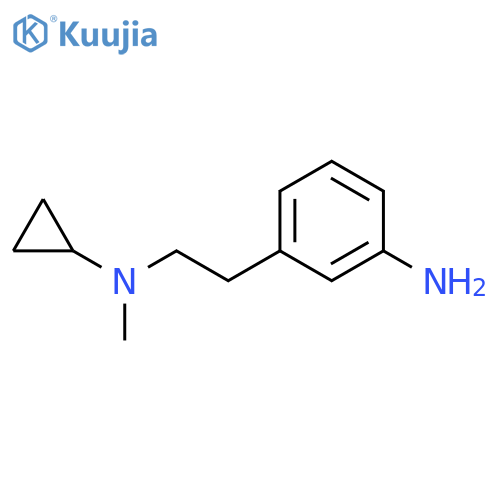 3-{2-cyclopropyl(methyl)aminoethyl}aniline structure