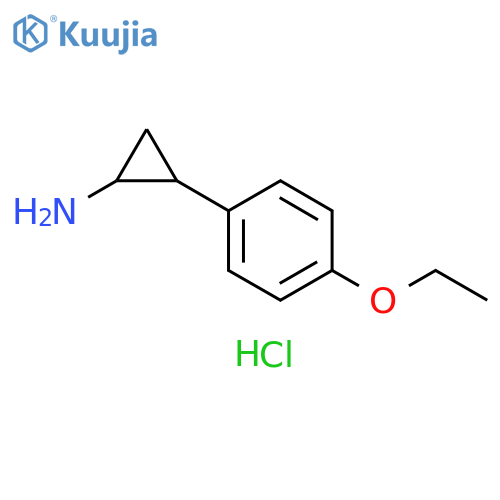 2-(4-Ethoxyphenyl)cyclopropan-1-amine hydrochloride structure