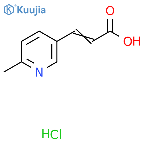 3-(6-Methylpyridin-3-yl)prop-2-enoic acid hydrochloride structure