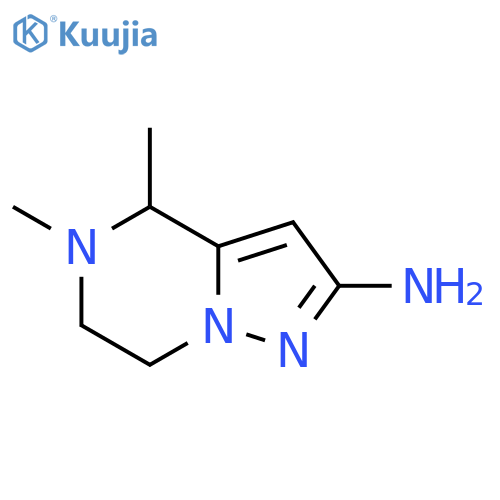 4,5-dimethyl-6,7-dihydro-4H-pyrazolo[1,5-a]pyrazin-2-amine structure