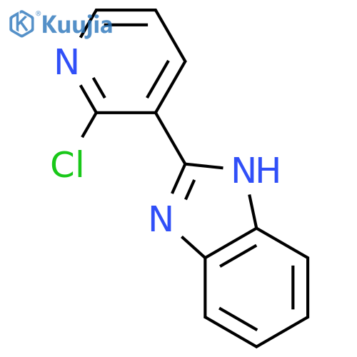 2-(2-chloropyridin-3-yl)-1h-benzimidazole structure