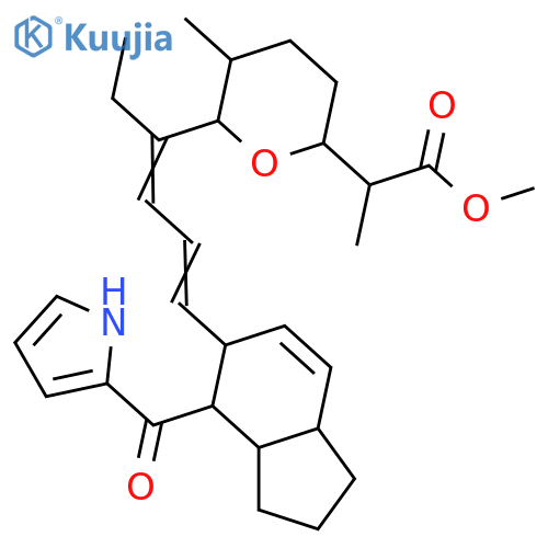 Indanomycin; 7-Epimer, 16-deethyl, Me ester structure