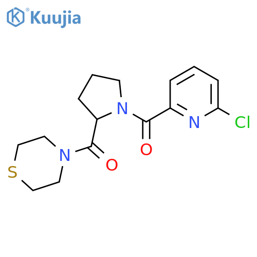 [1-(6-Chloropyridine-2-carbonyl)pyrrolidin-2-yl]-thiomorpholin-4-ylmethanone structure